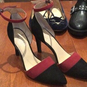 COPY - Franco Sarto two toned high heels with ankle strap size 6